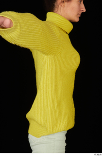 Waja casual dressed upper body yellow sweater with turleneck 0007.jpg